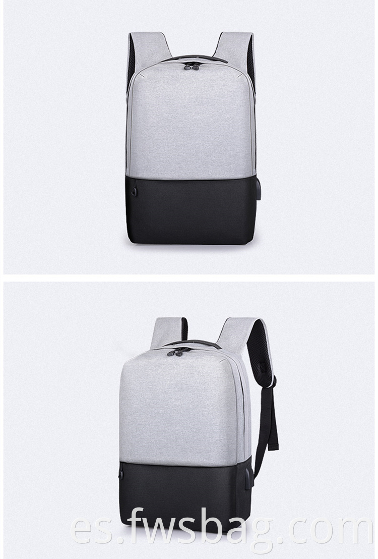 Multifunción USB Charging Men College Books bolsas de 15.6 pulgadas mochila para viajar para viajar